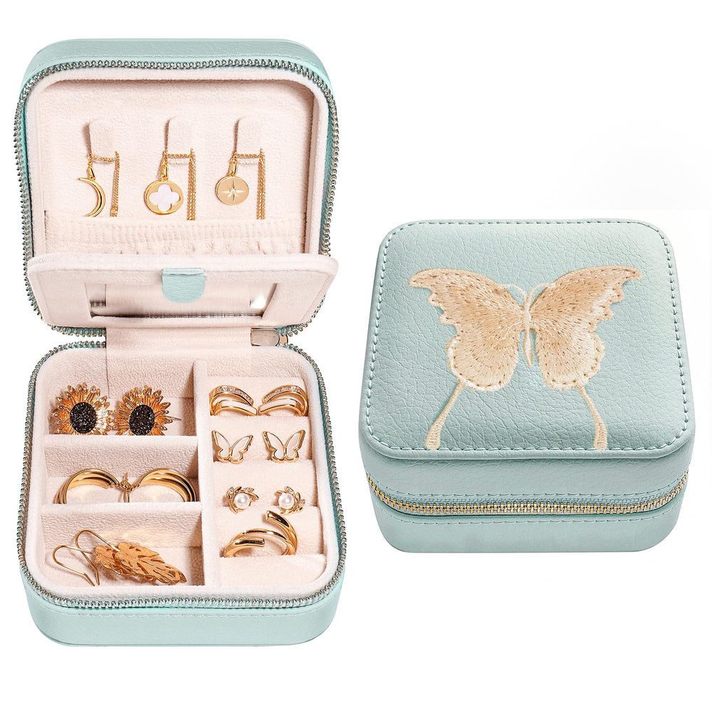 S.Leaf Travel Jewelry Box for Girls: Traveling Jewelry Case Gift for Women